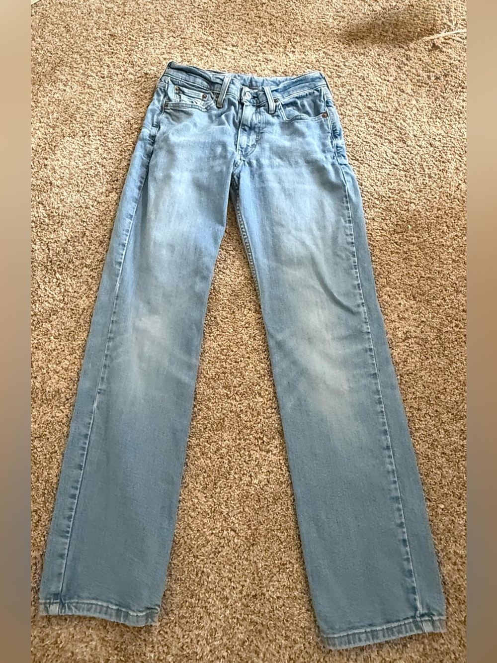 Levi Strauss & Co Light Wash Straight Leg Jeans W31 L32 Denim - Picture 2 of 4